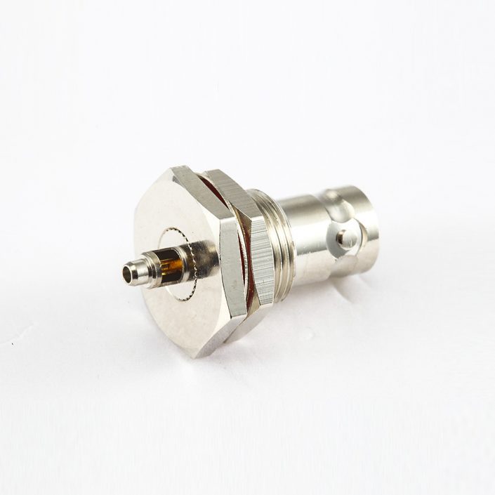 EB-001-0453 接线BNC连接器RG174/RG316母头直式面板安装前锁穿墙焊接