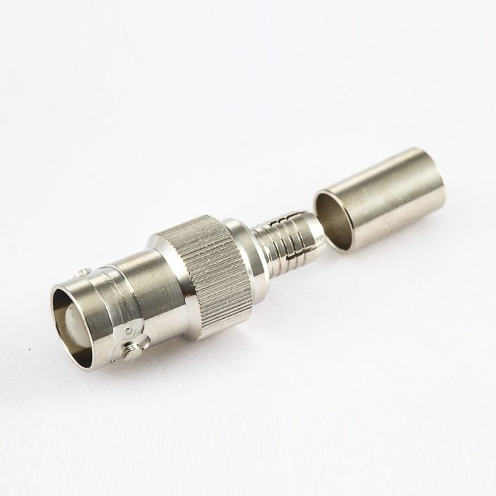 EB-001-0476 BNC连接器用于RG59接线75Ω母头直式压接