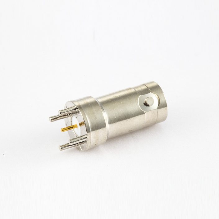 EB-001-0512 焊接型母头BNC连接器用于PCB安装直插孔50ohm