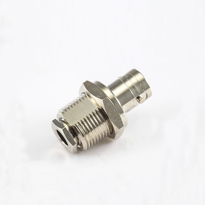 EB-001-0529 BNCSYV50-5接线螺母锁紧后锁穿墙直型50ohm母头