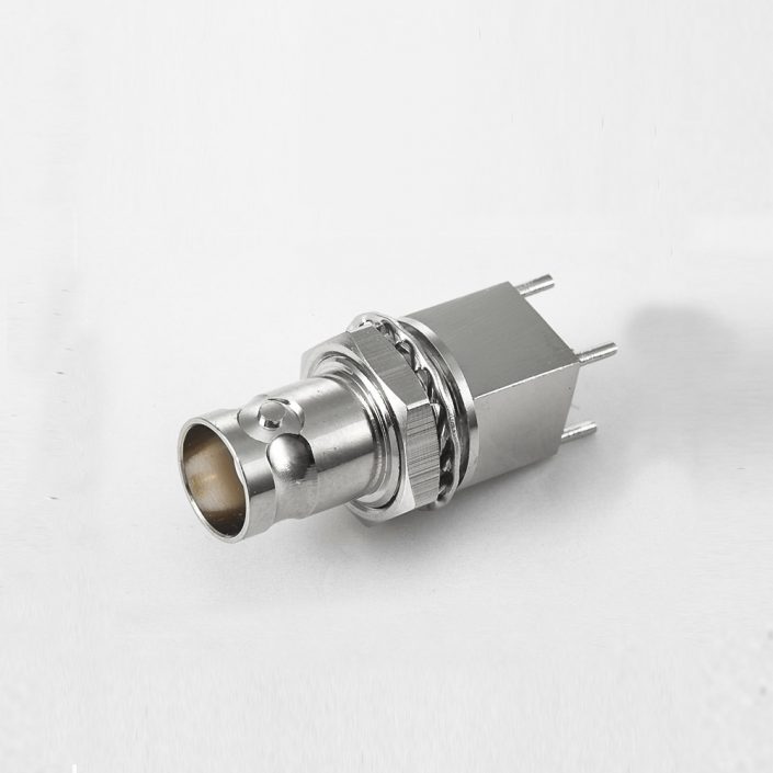EB-001-0536 BNC50Ω连接器母头直式式PCB安装插孔前锁穿墙