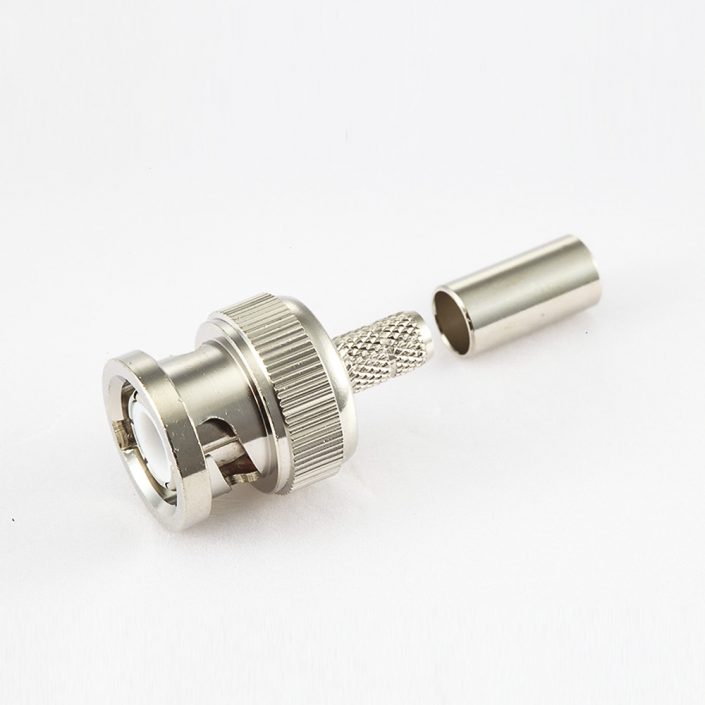 EB-001-0567 RG58/RG142压接公头180度的BNC连接器