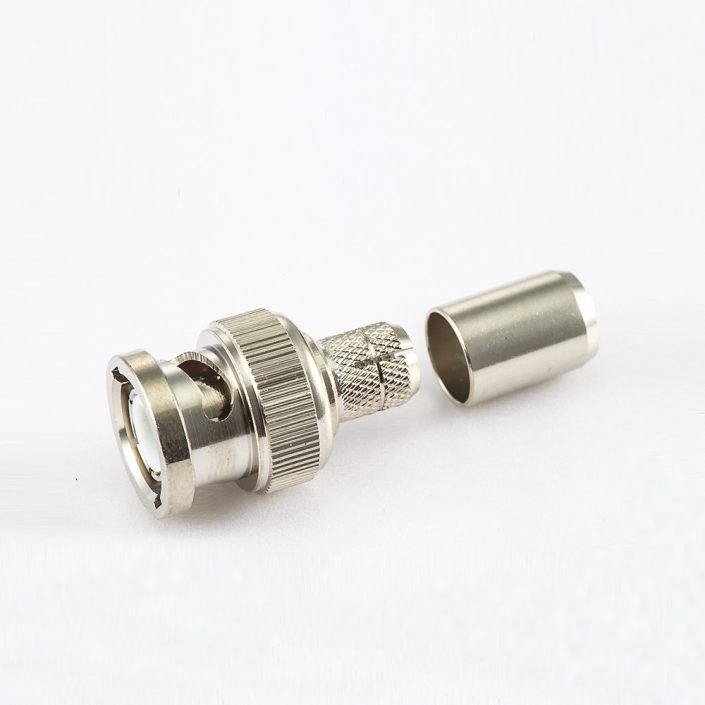 EB-001-0570 BNC连接器用于RG6接线75Ω公头直式压接