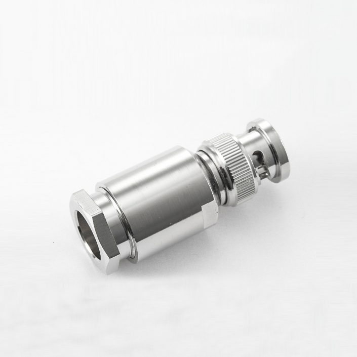 EB-001-0587 BNC连接器用于LMR400公头直式接线螺母锁紧用于LMR400/7D-FB