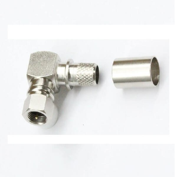 right-angle-sma-male-connector(1) SMA弯式压接线材穿板