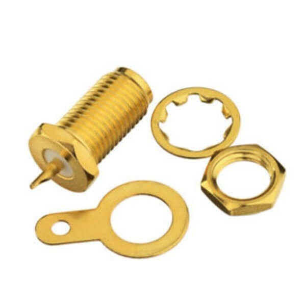 sma-bulkhead-connector-female-straight-to-cable sma穿墙连接器直式母头焊线