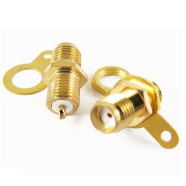 sma-connector-panel-mount-female-staight-soder-type-for-cable(2) sma 板端连接器穿墙母头直式焊线