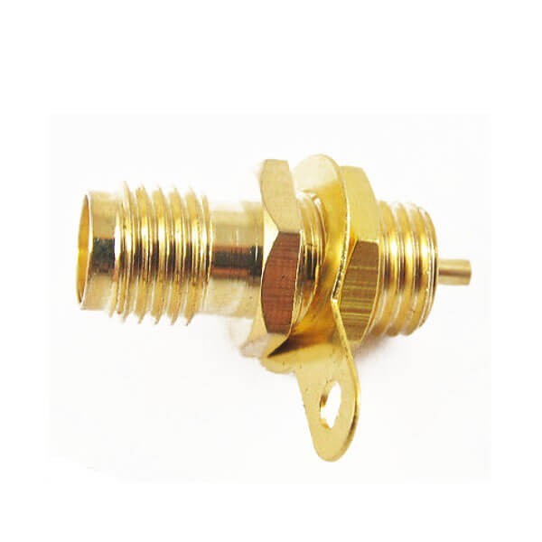 sma-connector-panel-mount-female-staight-soder-type-for-cable(3) sma 板端连接器穿墙母头直式焊线