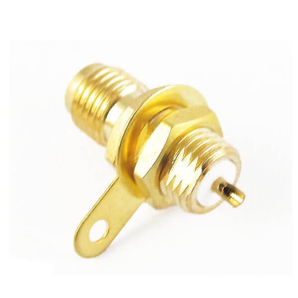 sma-connector-panel-mount-female-staight-soder-type-for-cable(4) sma 板端连接器穿墙母头直式焊线