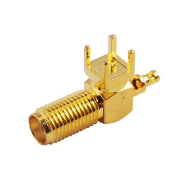 sma-connector-pcb-mount-right-angle-female-solder-type(1) SMA插板焊线弯式连接器