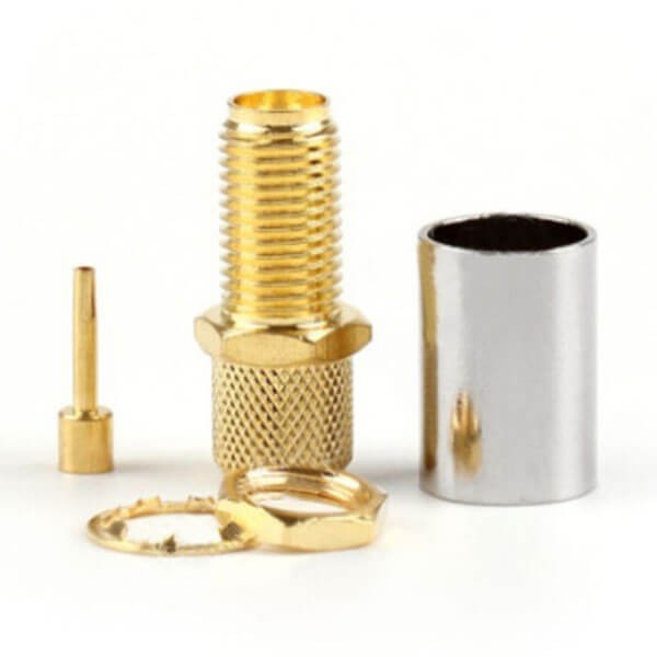 sma-female-for-lmr400-crimp-straight-type(2) sma 母头接LMR400直式压接连接器