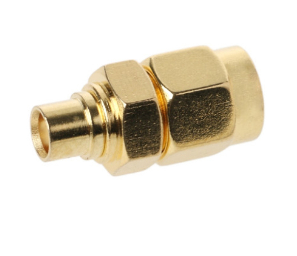 图片1 SMA公头连接器直式转MCX母头直式连接器外层镀金