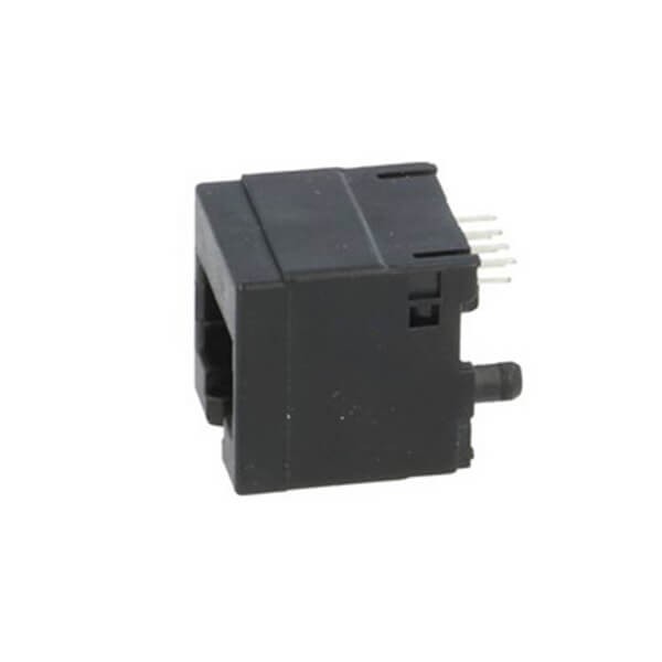 2XEB-500-7066_2 RJ45插座180度灰色塑料母座非屏蔽不带灯