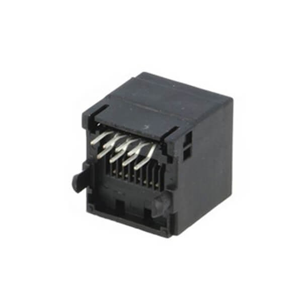 2XEB-500-7066_5 RJ45插座180度灰色塑料母座非屏蔽不带灯