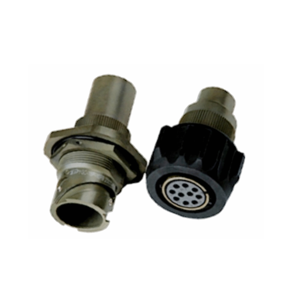 3-1 YGC连接器10芯直式快速卡口式YGC-18P压接式IP66公母对接轨道交通连接器