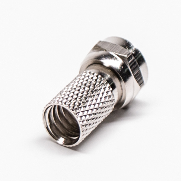 49-1 F型连接器公头插头射频同轴连接器焊接接线RG59