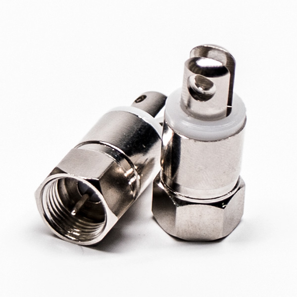 F型同轴连接器公头直式锁接镀镍