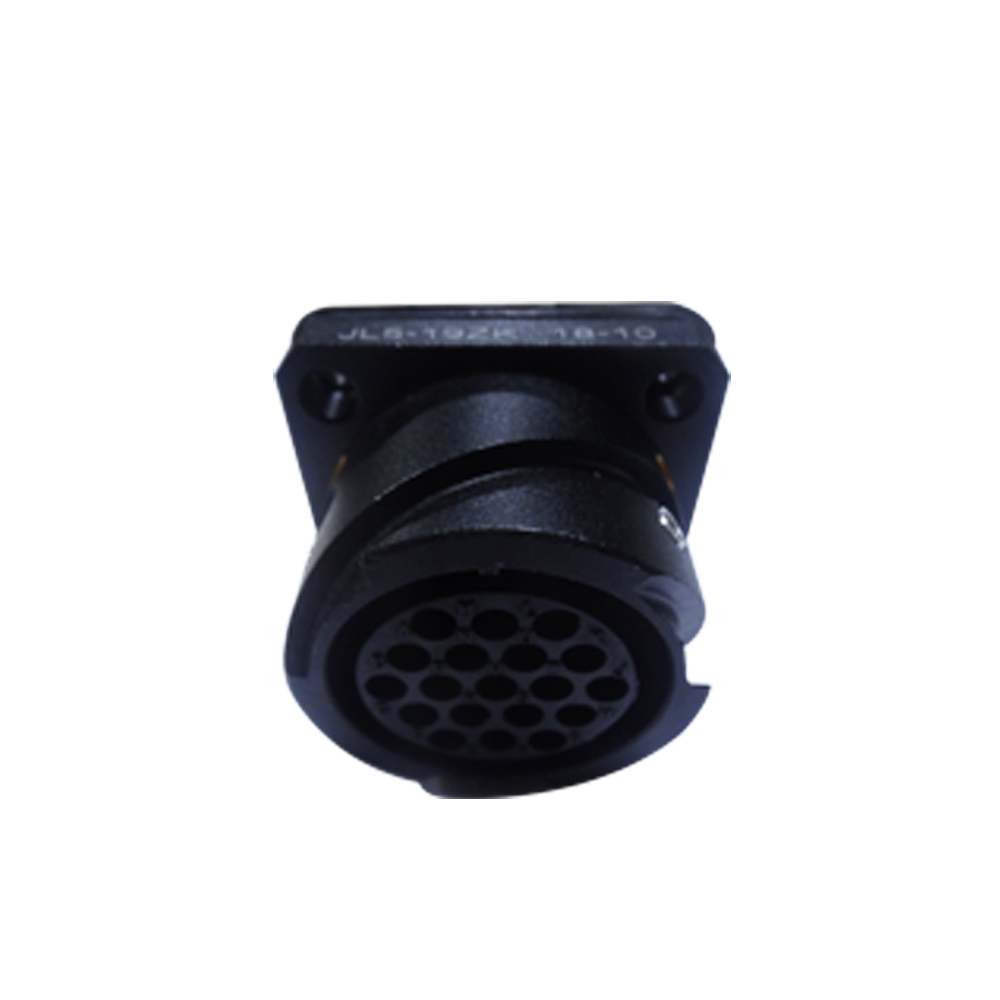 97-1 19芯圆形连接器JL母插座19芯面板安装美标焊接卡扣连接牵引连接器