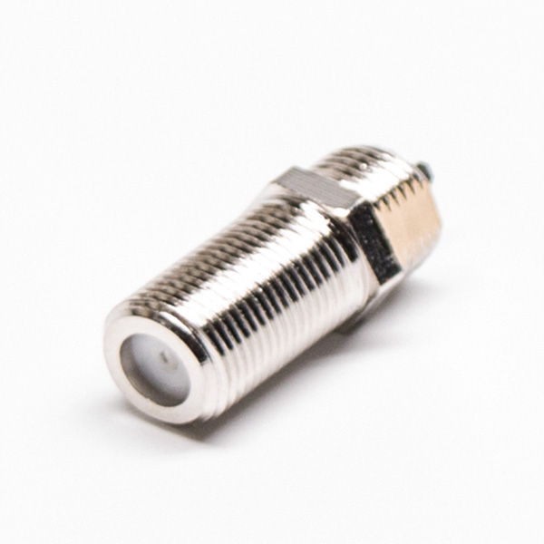 EB-003-0083 F头插座母头直式同轴连接器焊接后锁穿墙