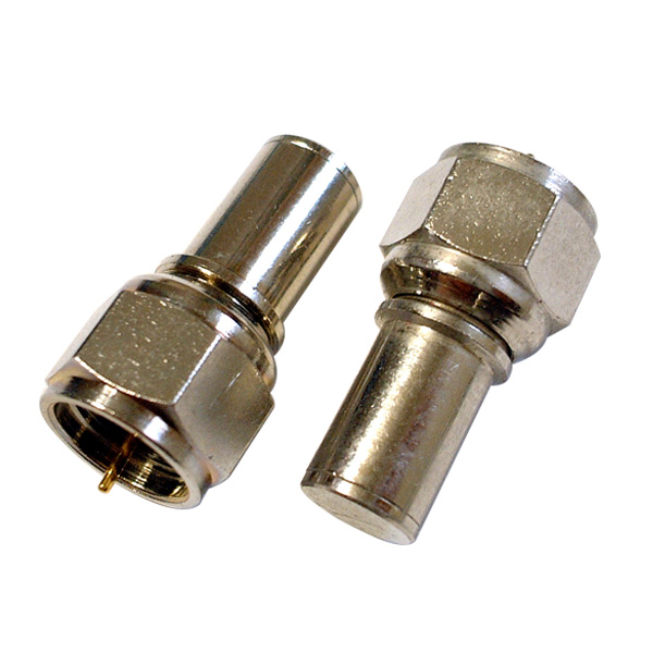 EB-003-0101 F连接器公头射频连接器铜材质75欧姆