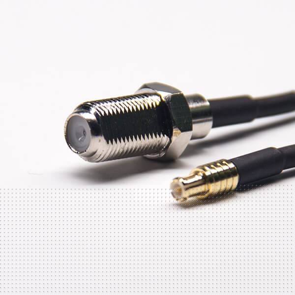 EB-101-0360 F型连接器母头大六角直式母头转MCX公头直式接RG174线