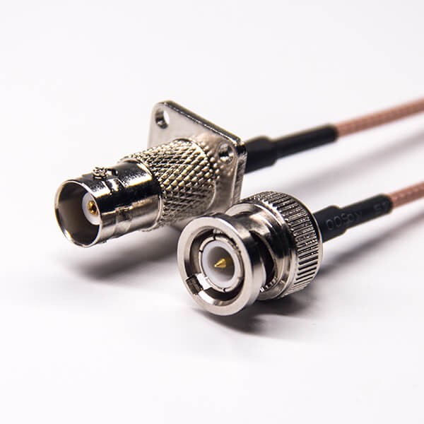 EB-101-0401 bnc接口线缆直从头转bnc母四孔法兰接RG316线