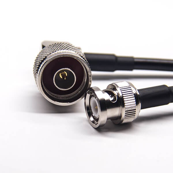 EB-101-0455 BNC线180度直式公头转N型90度弯式公头线接RG223 RG58