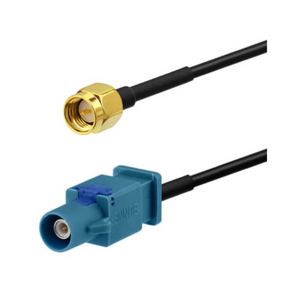 EB-101-0565 SMA转Fakra Z型直式公转公车载GPS天线延长线30厘米