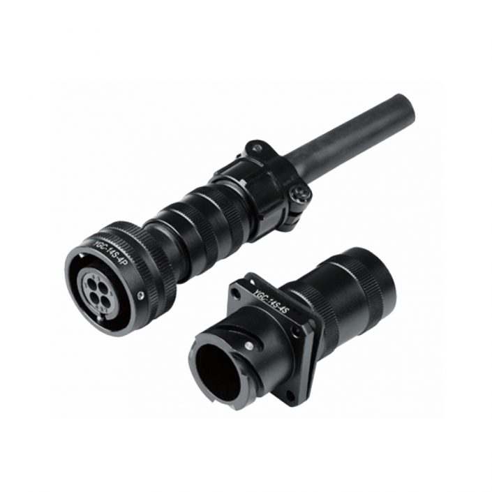 EB-418-1001 牵引电机连接器YGC-14S4芯直式快速卡口式压接式IP65公母对接