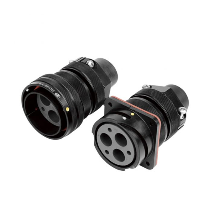 EB-418-1012 YGC电连接器3芯直式卡口式连接压接式IP67公母对接牵引连接器