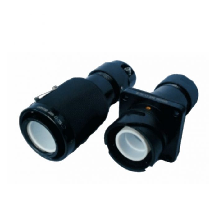 EB-418-1017 铁路专用圆形电连接器YGC卡口连接压接式1芯直式400A公母对接IP67牵引连接器