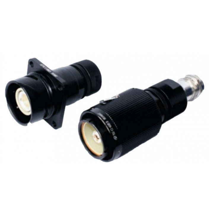 EB-418-1021 防水圆形连接器1芯直式IP67卡口连接压接式850A公母对接YGC牵引电连接器