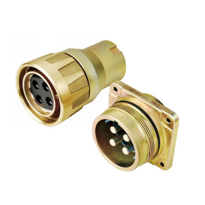 EB-418-1022 轨道交通连接器YGC公母对接直式IP664芯压接式螺纹连接180A牵引连接器