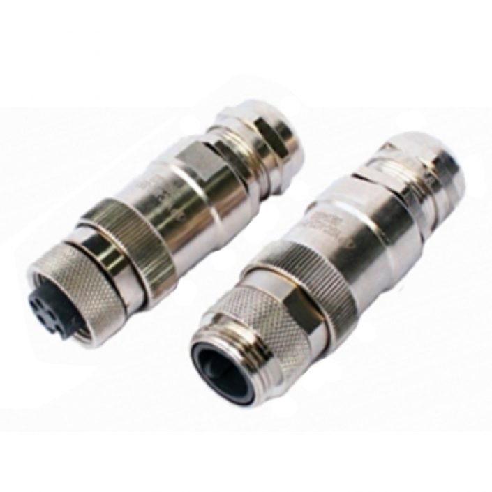 EB-418-1033 电连接器YGC-M22 5芯 公母对接插头直式螺纹连接圆形连接器