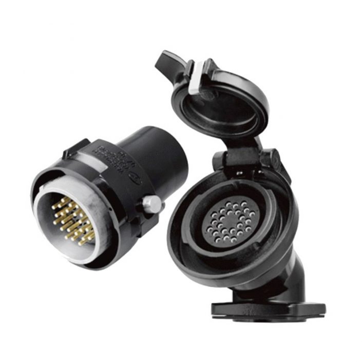 EB-418-1034 YGC24芯公插头&母插座直式卡口连接铁路机车牵引连接器