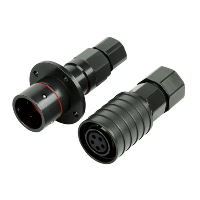 EB-418-1035 电连接器YGC5芯母插头&公插座电连接器卡口连接直式