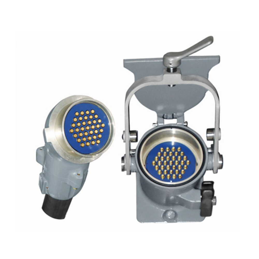 EB-418-3004 铁路专用圆形电连接器37芯YGC-CL插头&插座公母对接弯式直插杠杆锁紧连接