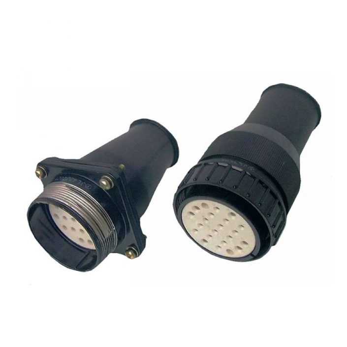 EB-418-5018 轨道交通连接器JL插头&插座四孔法兰焊接32芯直式公头不带针