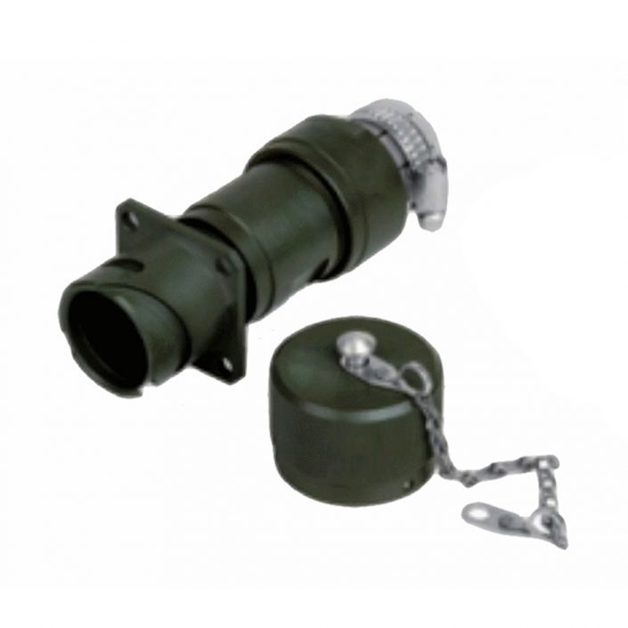 EB-418-5024 JL系列电连接器压接直式92壳体4芯插座卡口连接4孔法兰