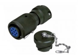 母插头JL连接器直式接线压接90壳体7芯卡口连接牵引连接器