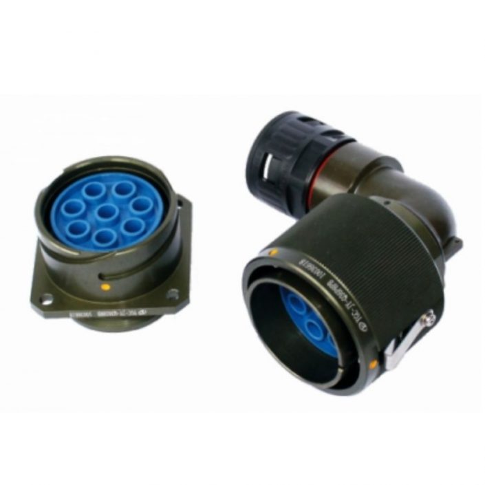 EB-418-6003 轨道连接器JY系列36壳8芯插头插座公母对接弯式卡口连接电连接器