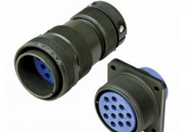 铁路机车连接器插头插座28壳体12芯4孔法兰公母对接螺纹连接