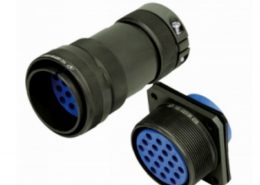 19芯圆形连接器JY系列32壳体插头插座公母对接直式4孔法兰螺纹连接