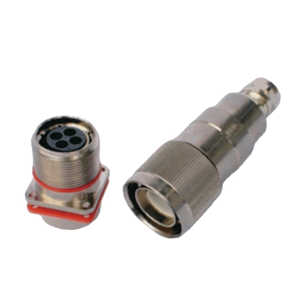 EB-418-7002 4芯插头插座连接器TL系列直式螺纹连接插头插座公母对接4孔法兰牵引连接器