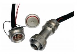 电连接器TL系列7芯直式卡口连接插头插座公母对接接线4孔法兰