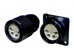 插座母插头公母对接TL系列79芯直式2孔法兰牵引连接器