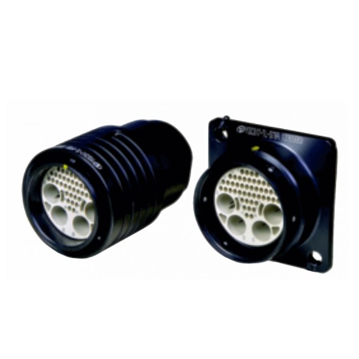 EB-418-7006 插座母插头公母对接TL系列79芯直式2孔法兰牵引连接器