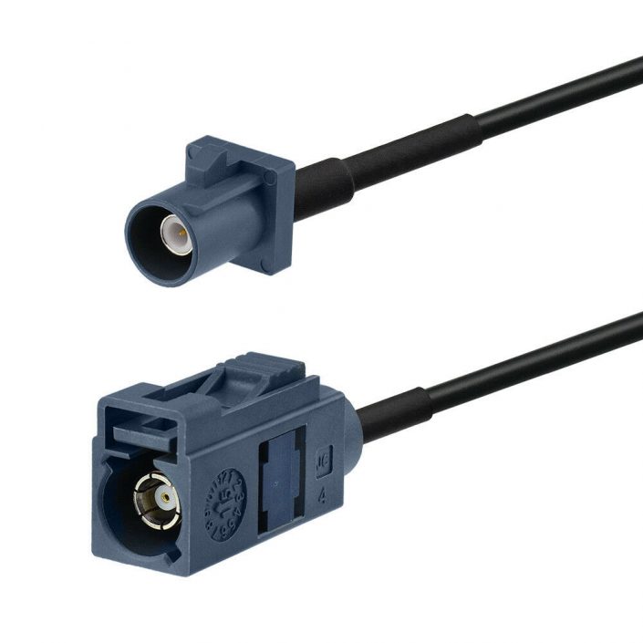 H7fd0a3de17324882ae08720a32921f32B 汽车遥控天线延长线Fakra G型直式公转母灰色接线1米