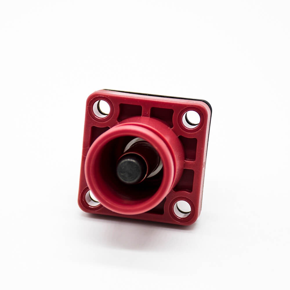RHT-1P-12R-C80-R&RHT-1S-12R-BL-L_10 储能高压连接器弯式插头和插座12mm红色IP65 300A大电流连接器
