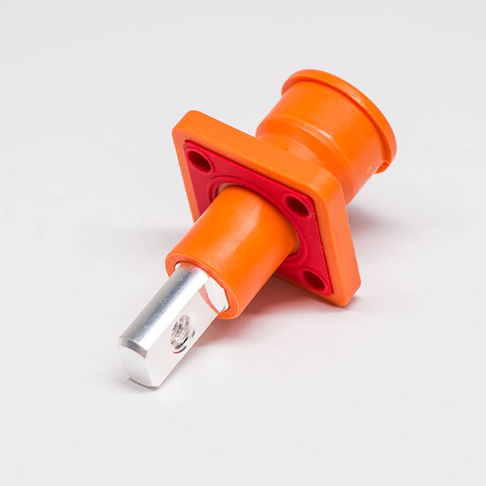RHT-1P-6O-RW&RHT-1S-6O-BL-LW_7 单芯防水连接器IP67橙色弯式6mm70A带孔铜牌公母对接